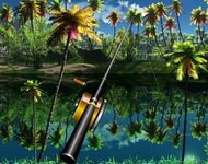 Рыбалка на озере в джунглях